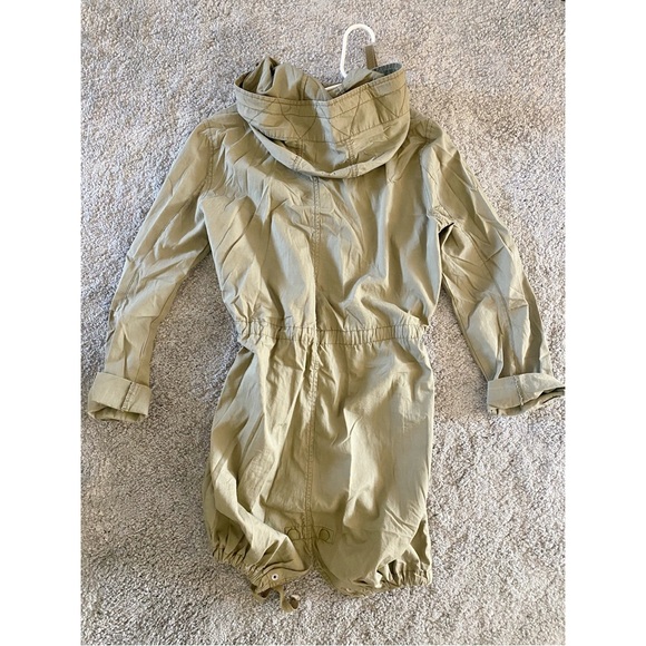 TOPSHOP Utility Cargo Long Length Khaki Jacket - Picture 3 of 7